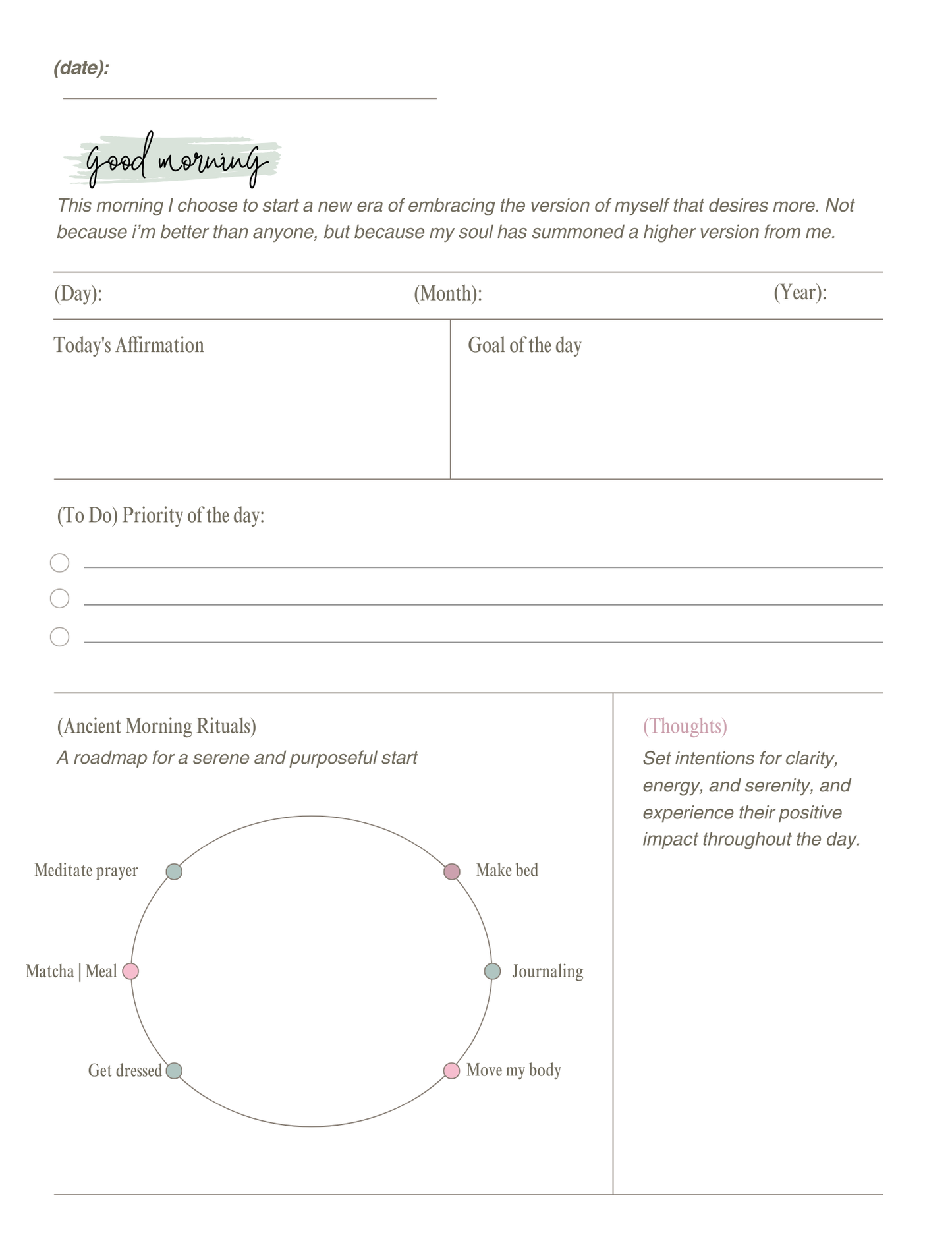 MATCHA UR MOOD GUIDED JOURNAL AND RECIPE BOOK