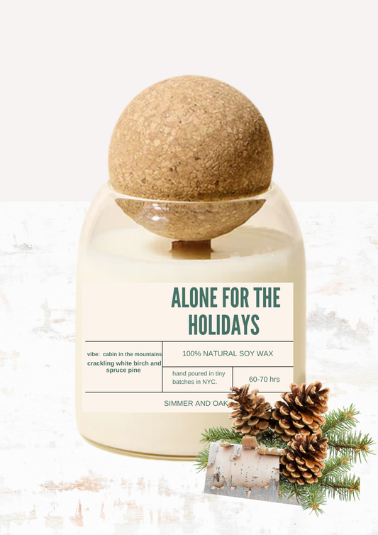 ALONE FOR THE HOLIDAYS SOY CANDLE